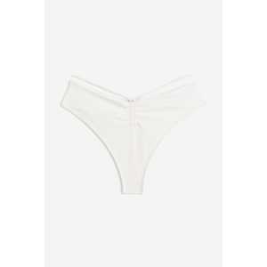 H&M Bikinihose Brazilian Weiß, Bikini-Unterteil in Größe 40. Farbe: White