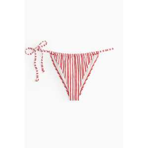H&M Bikinihose Tanga Rot/Gestreift, Bikini-Unterteil in Größe 40. Farbe: Red/striped