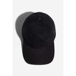 H&M Cap aus Denim im Washed-Look Schwarz, Caps in Größe M/L. Farbe: Black