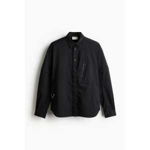 H&M DryMove™-Hemd mit abzippbaren Ärmeln Schwarz, Sportjacken in Größe S. Farbe: Black