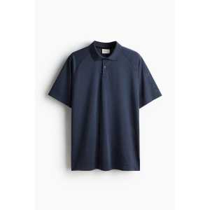 H&M DryMove™ Mesh Sportshirt Stahlblau, Sport – T-Shirts in Größe S. Farbe: Steel blue
