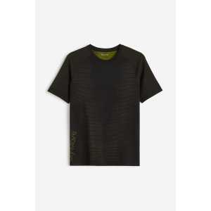 H&M DryMove™ Sport-T-Shirt in Seamless Schwarz, Sport – T-Shirts Größe XXL. Farbe: Black