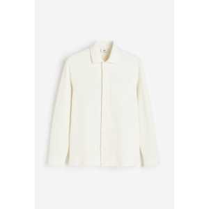 H&M Hemd mit Waffelstruktur in Regular Fit Cremefarben, Jacken Größe XXXL. Farbe: Cream