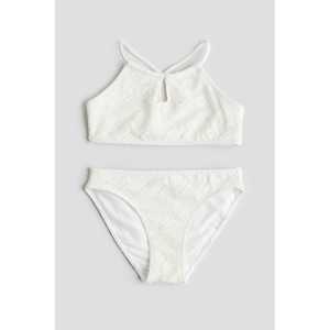 H&M Keyhole-Bikini Weiß, Bikinis in Größe 170. Farbe: White
