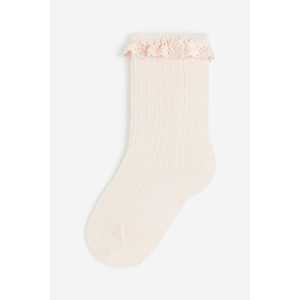 H&M Kniestrümpfe Puderrosa, Socken in Größe 19/21. Farbe: Powder pink