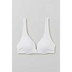 H&M Push-up-Bikinitop Weiß, Bikini-Oberteil in Größe 32. Farbe: White