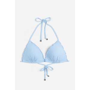 H&M Push-up Triangel-Bikinitop Hellblau, Bikini-Oberteil in Größe 36. Farbe: Light blue