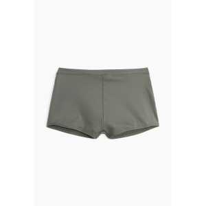 H&M Sport-Bikinihose Shortie Dunkles Khakigrün, Bikini-Unterteil in Größe L. Farbe: Dark khaki green