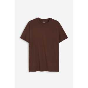H&M T-Shirt in Regular Fit Braun Größe S. Farbe: Brown