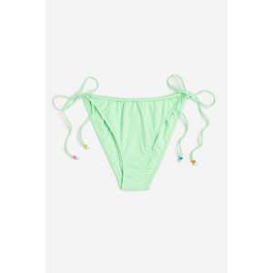 H&M Tie-Tanga Bikinihose Hellgrün, Bikini-Unterteil in Größe 36. Farbe: Light green