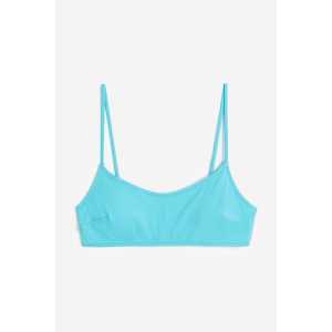 H&M Wattiertes Bikinitop Türkis, Bikini-Oberteil in Größe 40. Farbe: Turquoise