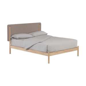 Kave Home - Shayndel Bett aus massivem Kautschukholz für Matratze von 160 x 200 cm