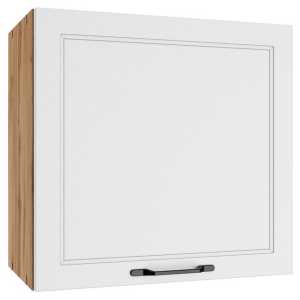 Lomadox Hängeschrank MONTERREY-03 Wandschrank Küchenschrank, weiß und Eiche, 60cm breit, R/L montierbar