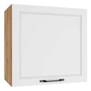 Lomadox Hängeschrank MONTERREY-03 Wandschrank Küchenschrank, weiß und Eiche, 60cm breit, R/L montierbar