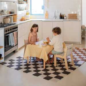 Lorena Canals - Kitchen Tiles Teppich, 120 x 160 cm, toffee