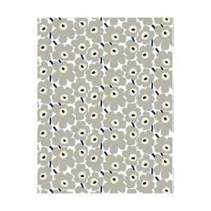 Marimekko Pieni Unikko Wachstuch White-grey-sand-dark blue