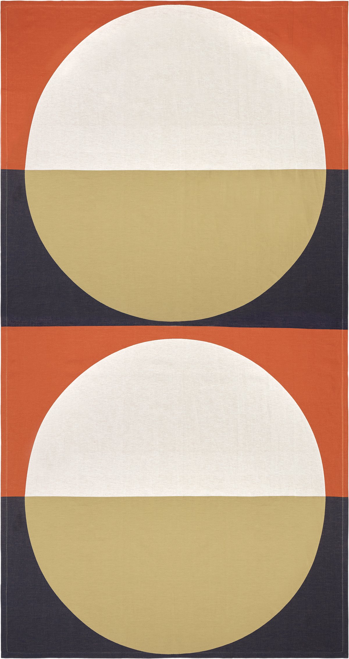 Marimekko Wolldecke Baumwolle-Leinen 150x280 cm Rot-blau-beige