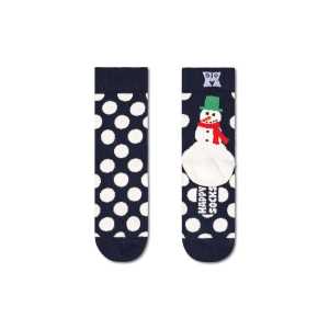 Marineblaue Kinder Jumbo Snowman Crew Socken | Happy Socks