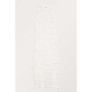 Monki Ärmelloses Kleid in Häkeloptik Weiß, Alltagskleider Größe XXL. Farbe: White