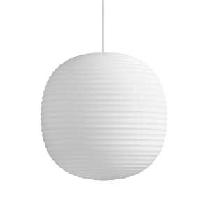New Works - Lantern Pendelleuchte L, Ø 40 cm, weiß / matt