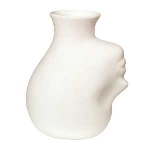 POLSPOTTEN Upside-down head Vase 25 cm Weiß
