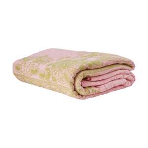 RICE Rice gesteppte Tagesdecke 225x225 cm Soft pink