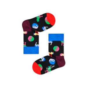 Schwarze Socken: Yin Yang Cow | Happy Socks
