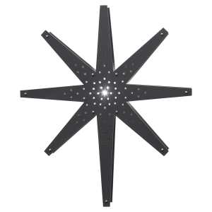 Star Trading Tall Adventsstern 60 x 70cm Graphitgrau