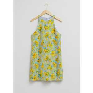 & Other Stories A-Linien-Kleid Hellblau/Gelb geblümt, Alltagskleider in Größe 44. Farbe: Light blue/yellow floral print