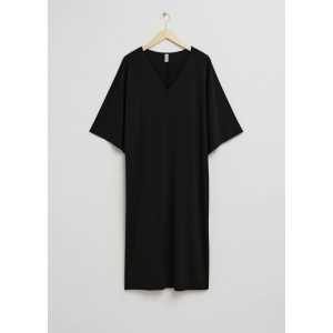 & Other Stories Lockeres Kleid mit Kimonoärmeln Schwarz, Alltagskleider in Größe S. Farbe: Black