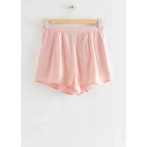 & Other Stories Weiche Pyjama-Shorts Hellrosa, Pyjama-Hosen in Größe XS. Farbe: Light pink