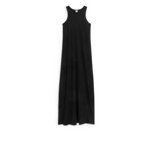 Arket A-Linien-Kleid mit Racerback Schwarz, Alltagskleider in Größe XXS. Farbe: Black