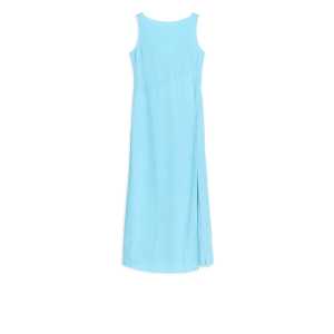Arket Kleid mit Wasserfallausschnitt Hellblau, Alltagskleider in Größe 38. Farbe: Light blue