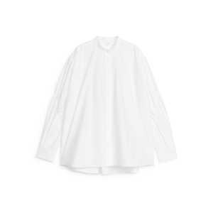 Arket Kragenloses Hemd Weiß, Freizeithemden in Größe 34. Farbe: White