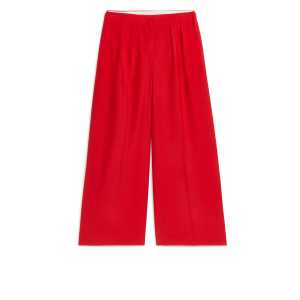 Arket Legere Hose aus einer Wollmischung Rot, Chinohosen in Größe 38. Farbe: Red
