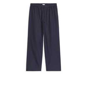 Arket Lockere Hose mit Kordelzug Dunkelblau, Pyjama-Sets in Größe XS. Farbe: Dark blue