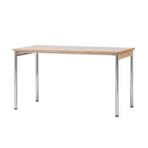 Audo Copenhagen Co Table Konferenztisch 140x70cm Chrome, laminate creme