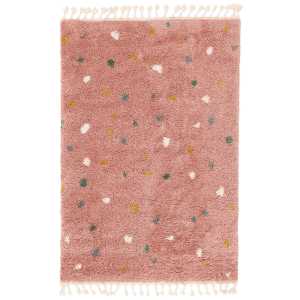 Confetti Teppich - Rosa 140x200