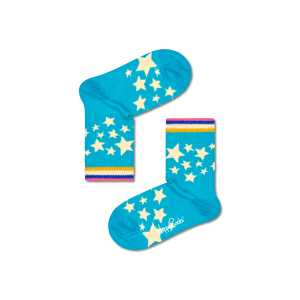 Crew Socken Kinder Star in Hellblau | Happy Socks