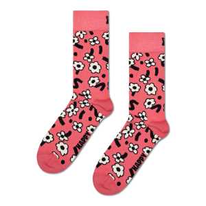 Dunkelrosa Dancing Flower Crew Socken