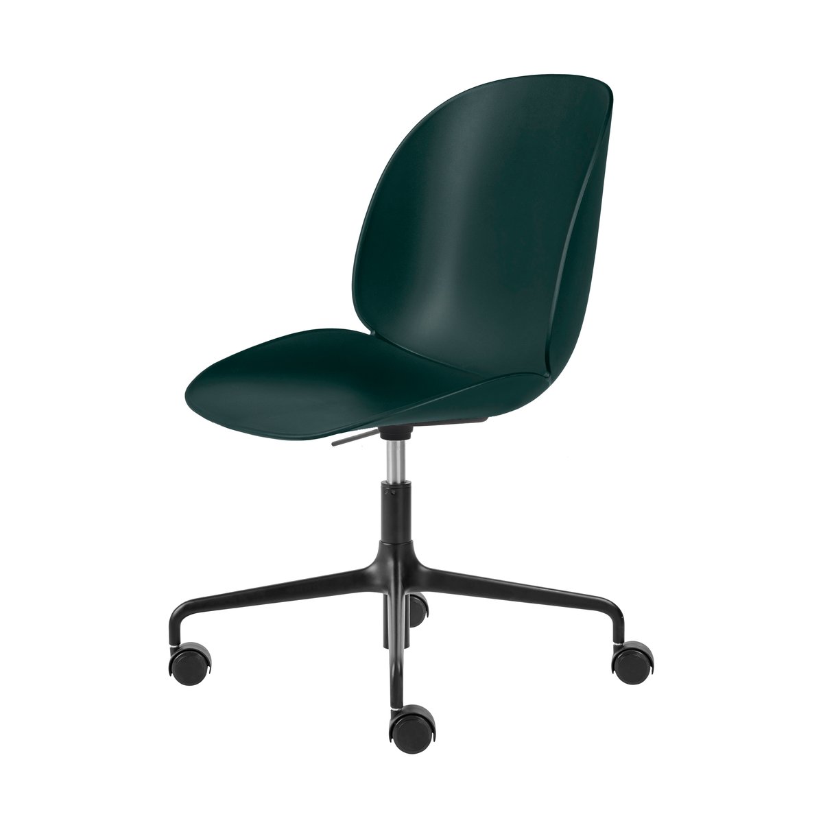 GUBI Beetle Meeting Chair Bürostuhl Dark green-black