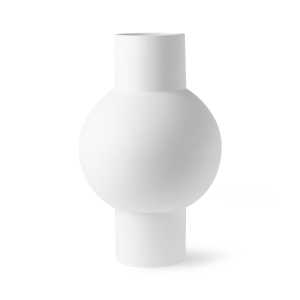 HKliving - Vase M, Ø 21 x H 32 cm, matt weiß