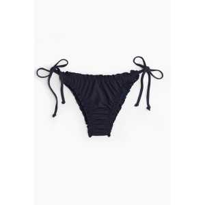 H&M Bikinihose Brazilian zum Binden Marineblau, Bikini-Unterteil in Größe 34. Farbe: Navy blue