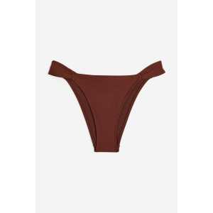 H&M Bikinihose Tanga Dunkelbraun, Bikini-Unterteil in Größe 34. Farbe: Dark brown