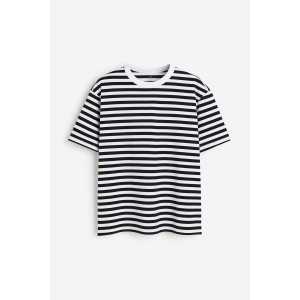H&M COOLMAX® T-Shirt Loose Fit Schwarz/Weiß, Sport – T-Shirts in Größe S. Farbe: Black/white