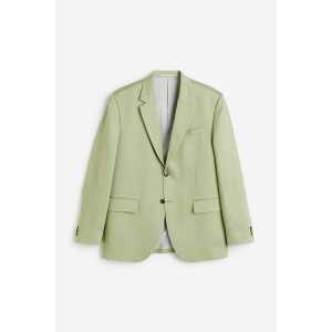 H&M Lyocell-Jacke Relaxed Fit Grün, Blazers in Größe 48. Farbe: Green