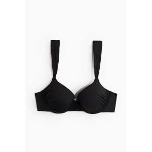 H&M Push-up-Bikinitop Schwarz, Bikini-Oberteil in Größe 85B. Farbe: Black