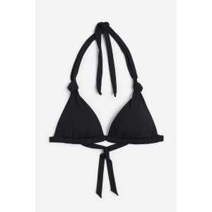 H&M Push-up Triangel-Bikinitop Schwarz, Bikini-Oberteil in Größe 38. Farbe: Black