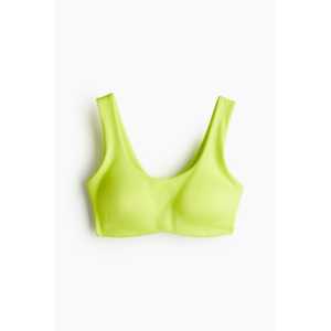 H&M Sport-Bikinitop Neongrün, Bikini-Oberteil in Größe XS. Farbe: Neon green