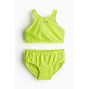 H&M Sportbikini Neongrün, Bikinis in Größe 104. Farbe: Neon green